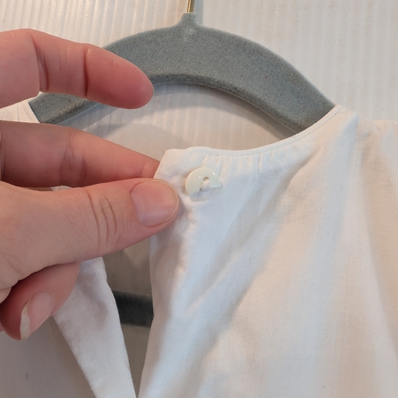 STRASBURG Girls Elegant Smocked Embroidered White Sleeveless Dress Size 10 - Picture 6 of 11